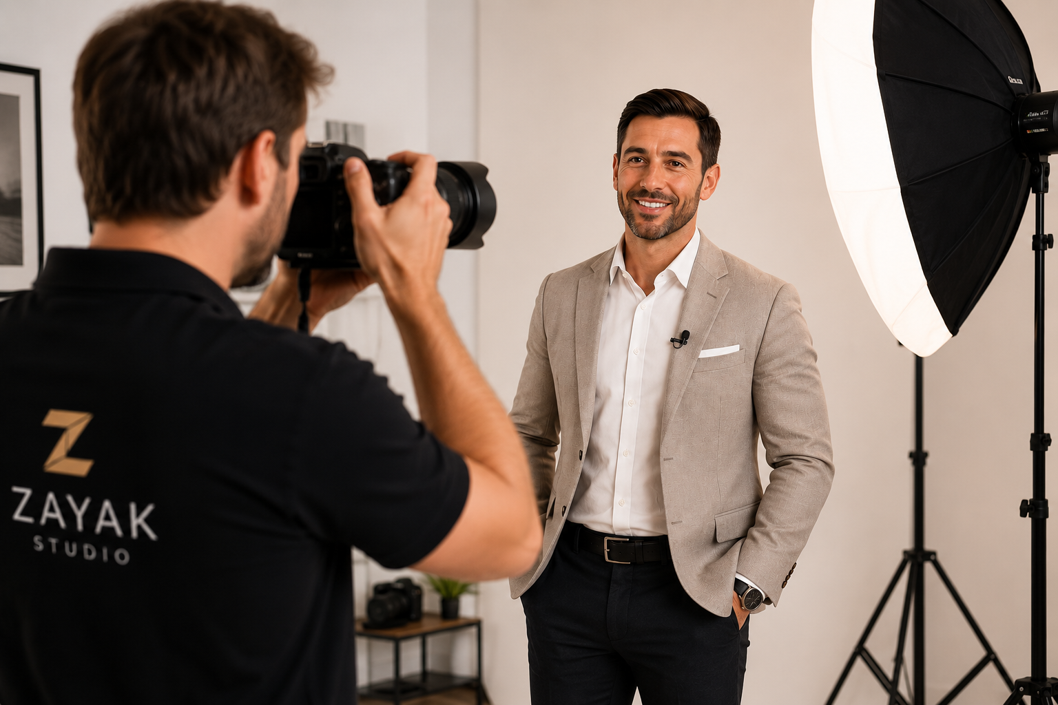 Professional studio capture session